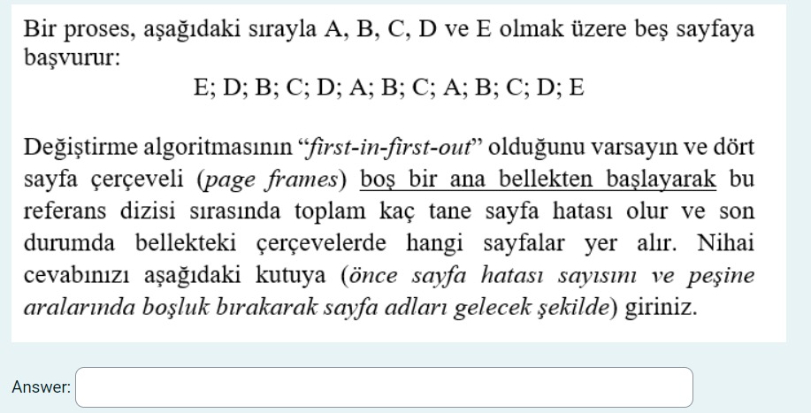 Solved Bir Proses, Aşağıdaki Sırayla A,B,C,D Ve E Olmak | Chegg.com