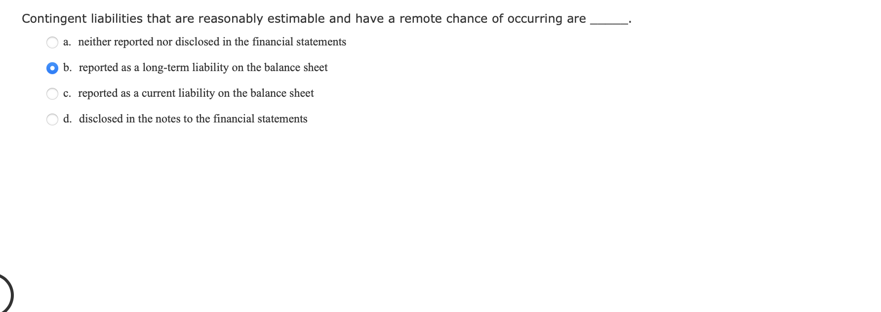 Solved Contingent liabilities that are reasonably estimable | Chegg.com
