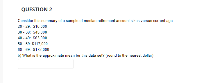 Solved QUESTION 2 Consider this summary of a sample of | Chegg.com