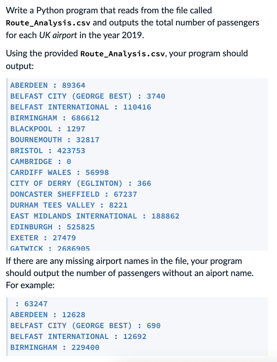 Solved the csv file is attached below in the google | Chegg.com
