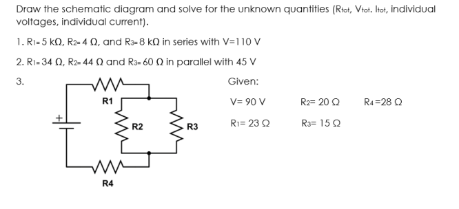 Solved Draw The Schematic Diagram And Solve For The Unknown | Chegg.com