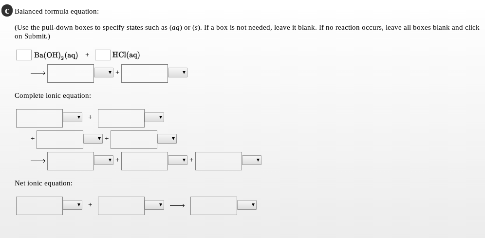 Solved Write the balanced formula, complete ionic, and net | Chegg.com