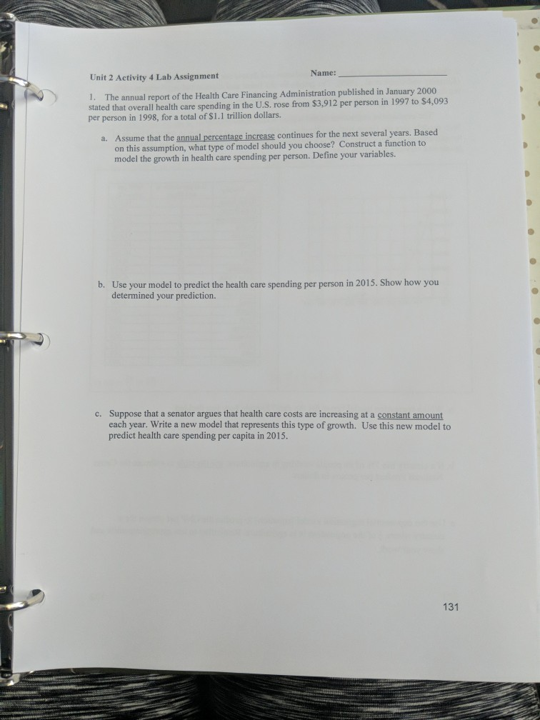Name: Unit 2 Activity 4 Lab Assignment 1. The stated | Chegg.com