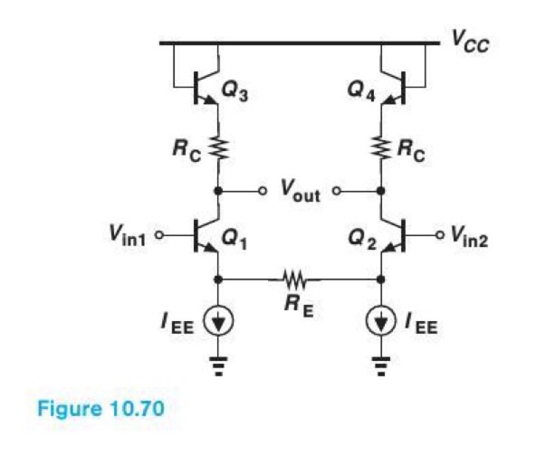 Solved 10.33. Consider the differential pair illustrated in