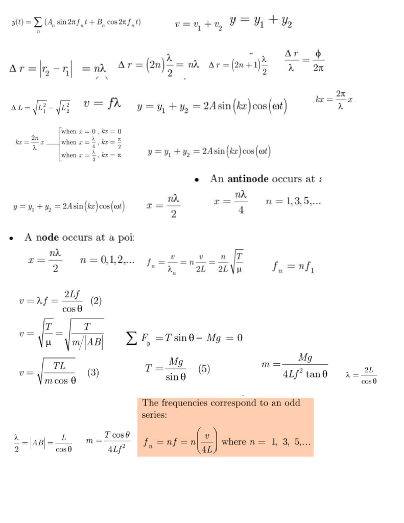 Solved Page 6 Of 9 5 The Simple Harmonic Motion Of A Par Chegg Com