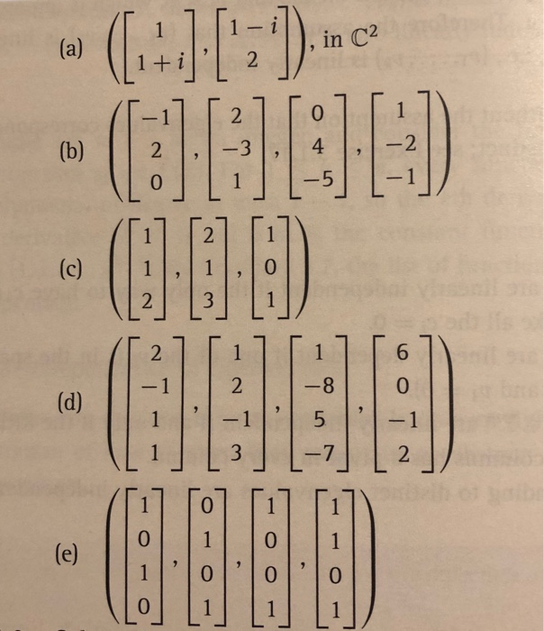 Solved 3.1.2 Determine whether each of the following lists | Chegg.com