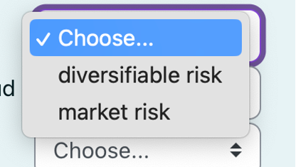 Solved Match each of the following risk examples with the | Chegg.com