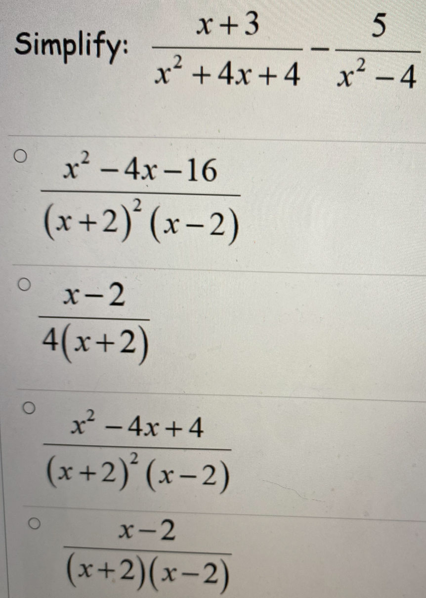 4x 3 x 2 16x 4