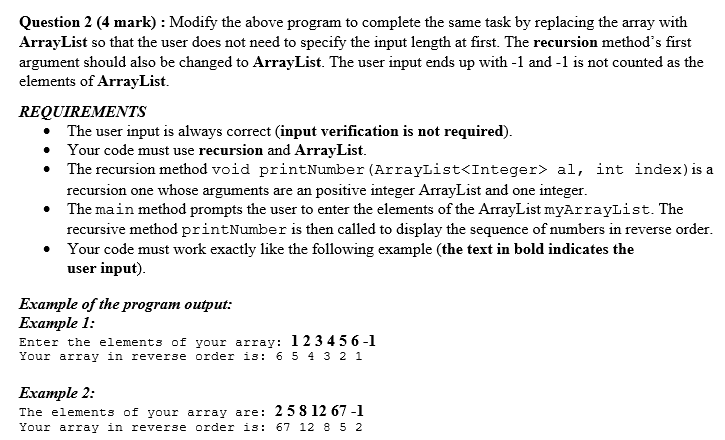 Solved answer in java language just answer it no worries | Chegg.com