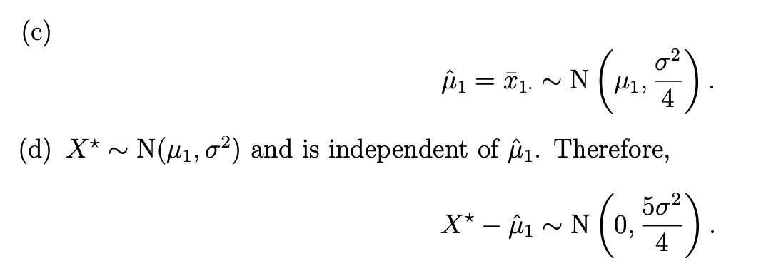 Solved Explain C And D How To Find The Sampling Distri Chegg Com