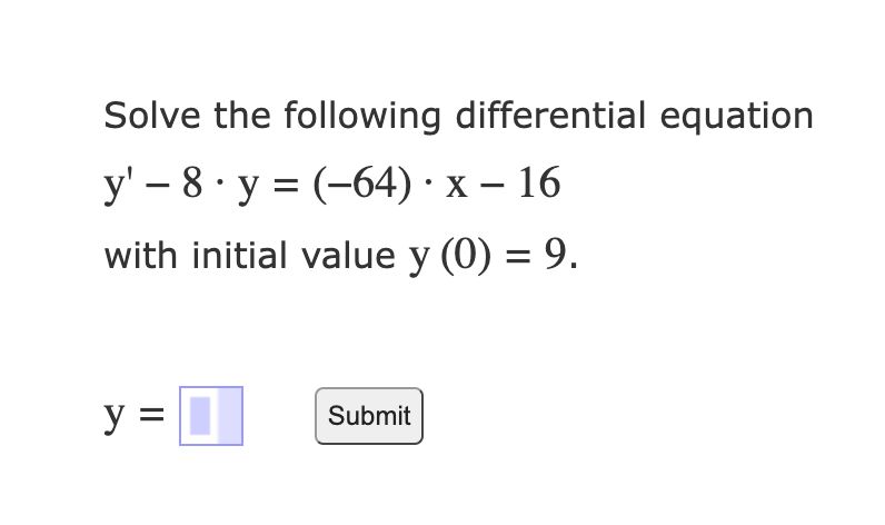 Solved Solve the following differential | Chegg.com