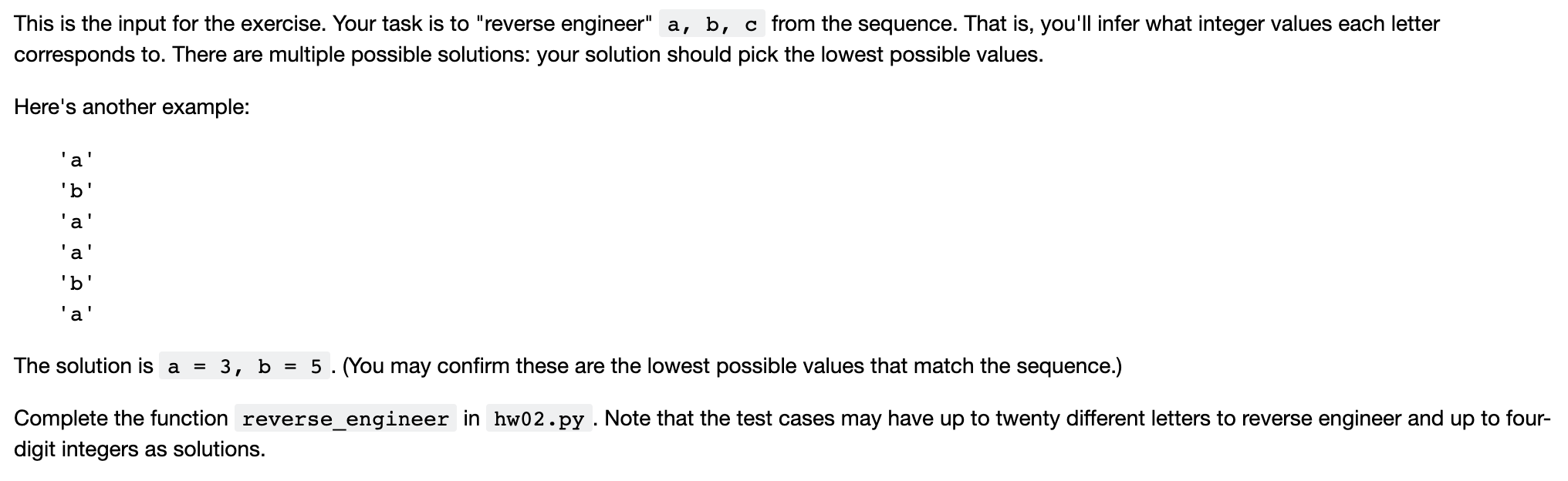 Solved Question 5: Reverse engineering In the first | Chegg.com