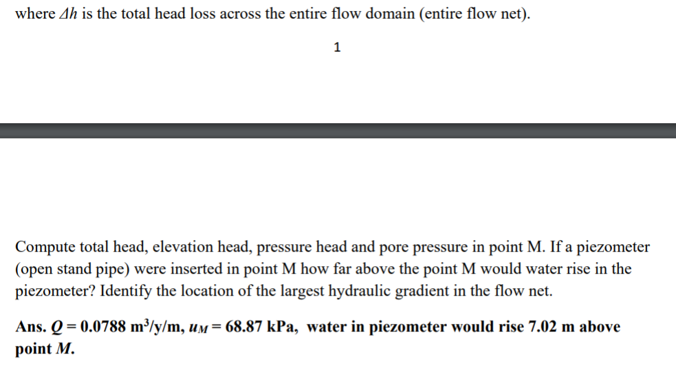 Solved Where Ah Is The Total Head Loss Across The Entire | Chegg.com