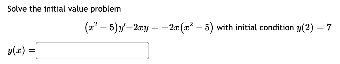 Solved Solve the initial value problem | Chegg.com