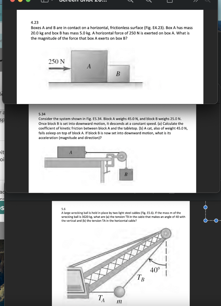 Solved 4.23 Boxes A and B are in contact on a horizontal, | Chegg.com