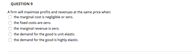 Solved QUESTION 3 Total revenue decreases as output | Chegg.com