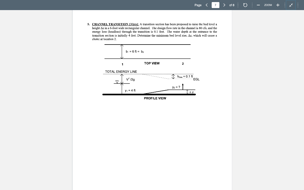 Solved Page of 8 ZOOM CHANNEL TRANSITION [30pts: A | Chegg.com