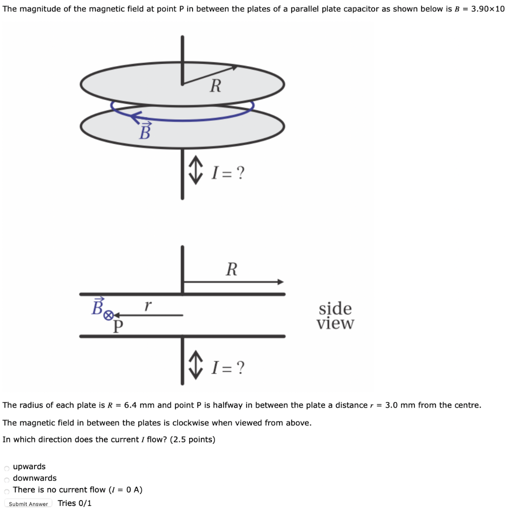 Solved The magnitude of the magnetic field at point P in | Chegg.com