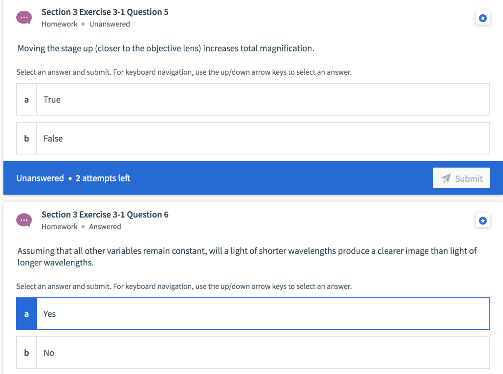 homework questions section 3