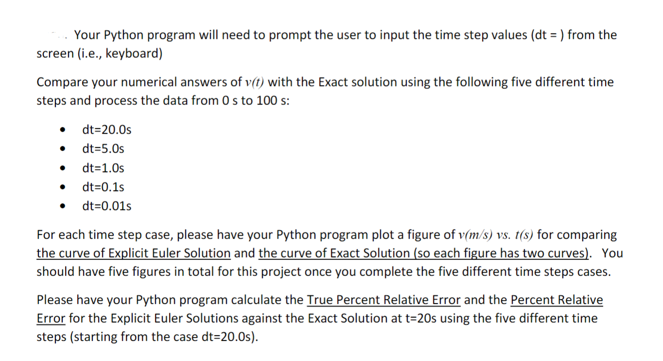 In this Project 1, you are asked to use Python to | Chegg.com