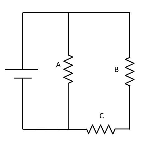 Solved Three resistors are connected as shown with RA