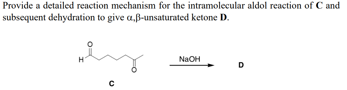 Solved Provide A Detailed Reaction Mechanism For The Intr Chegg Com