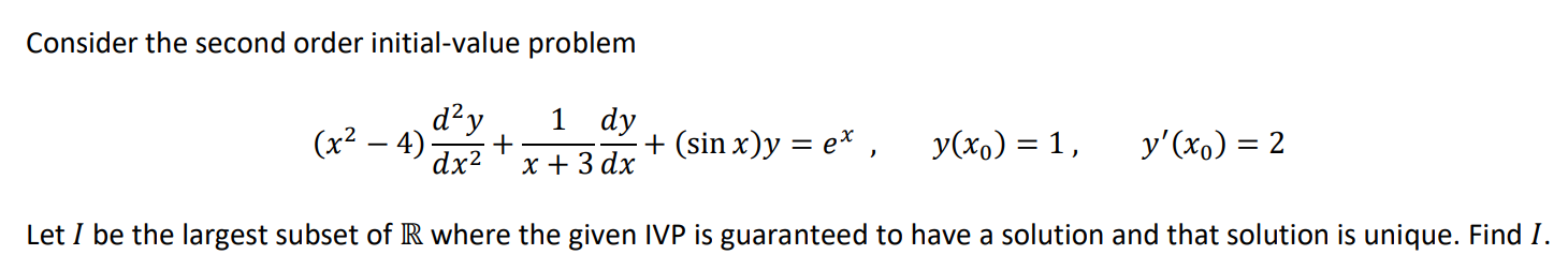 Solved Consider the second order initial-value problem dy | Chegg.com