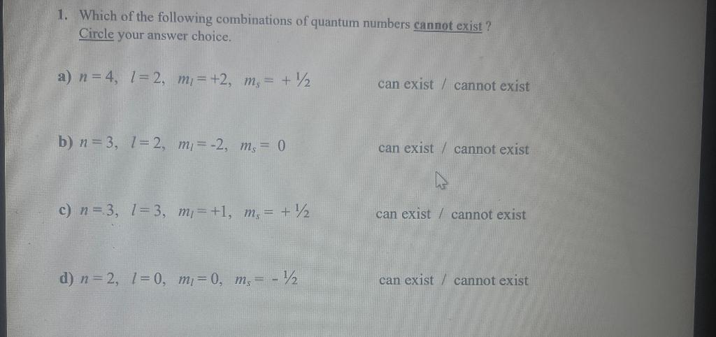 solved-1-which-of-the-following-combinations-of-quantum-chegg