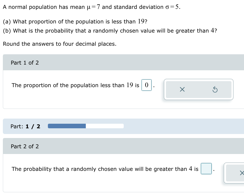 A normal population has mean μ=7 and standard | Chegg.com