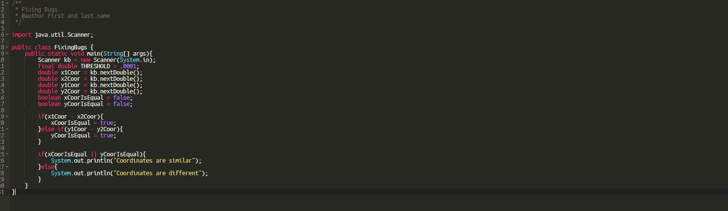 Solved Fix the syntax, runtime exceptions, logic errors, and | Chegg.com