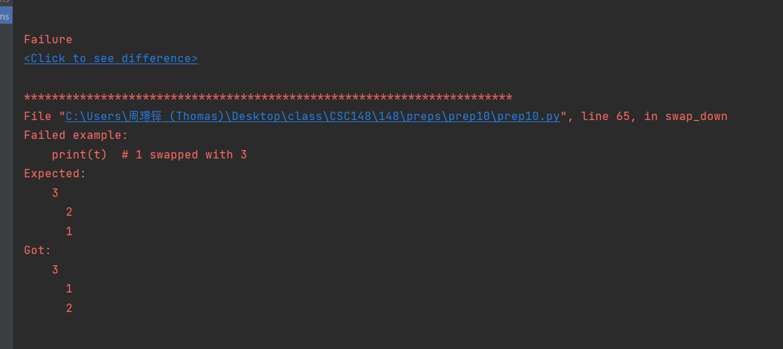 Solved def swap_down(self) -> None: """Swap the root of | Chegg.com