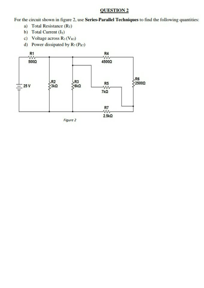 Solved QUESTION 2 For the circuit shown in figure 2, use | Chegg.com