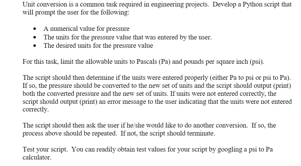 Solved Unit Conversion Is A Common Task Required In | Chegg.com