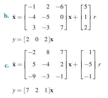 Solved 13. For each one of the following systems in state | Chegg.com