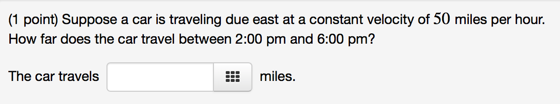 Solved (1 Point) Suppose A Car Is Traveling Due East At A | Chegg.com