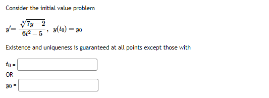 Solved Consider the initial value problem | Chegg.com