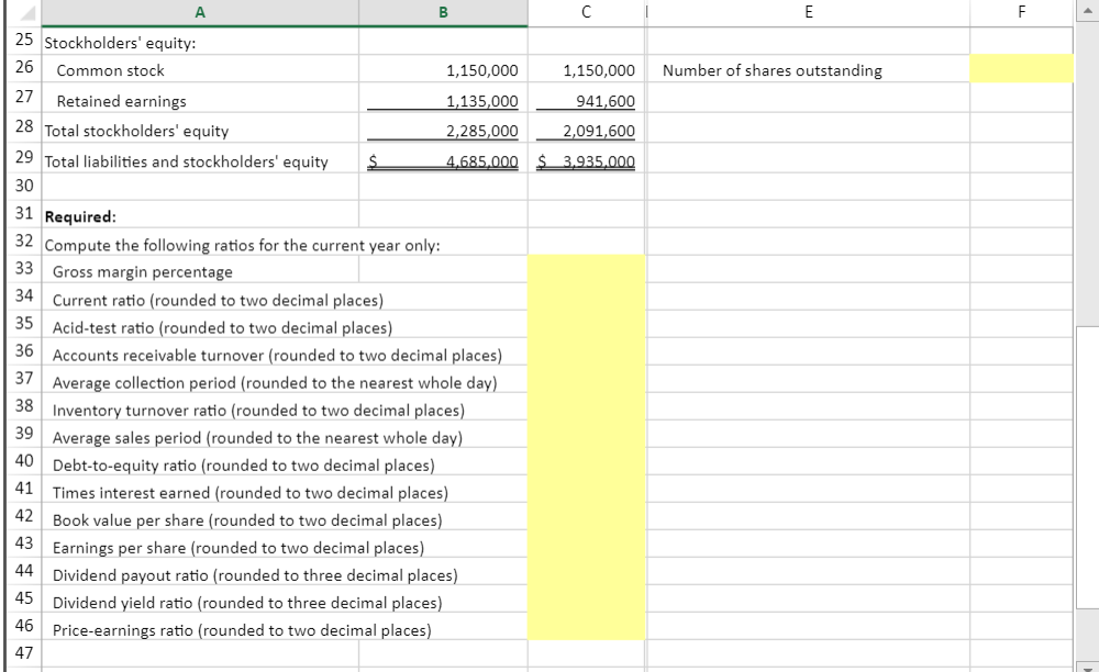 Solved 1. Compute and interpret financial ratios that | Chegg.com