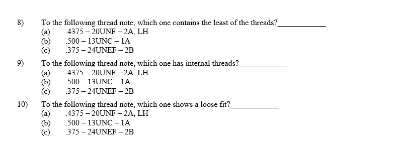 Solved To the following thread note, which one contains the | Chegg.com
