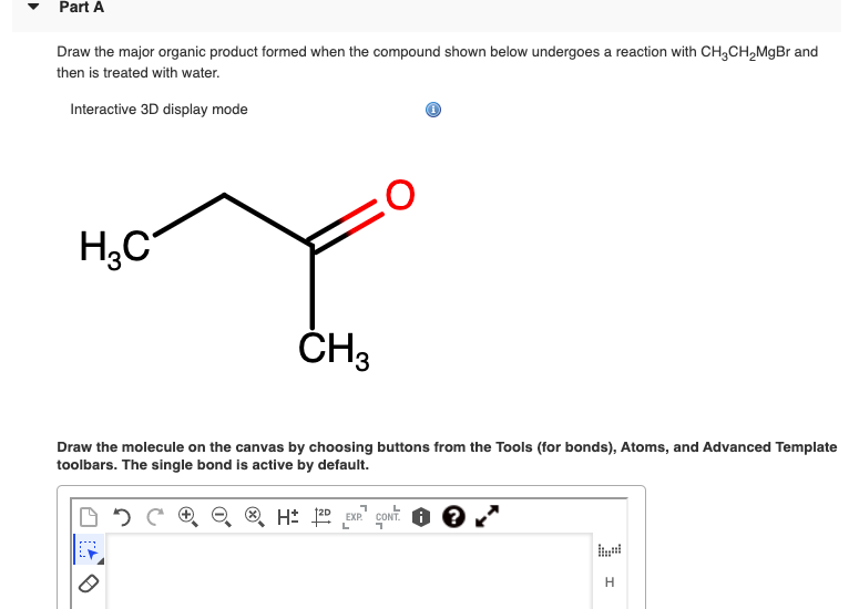 Solved Part A Draw the major organic product formed when the