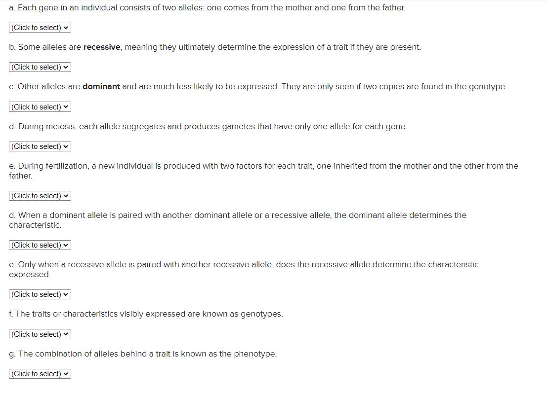 Solved a. Each gene in an individual consists of two | Chegg.com