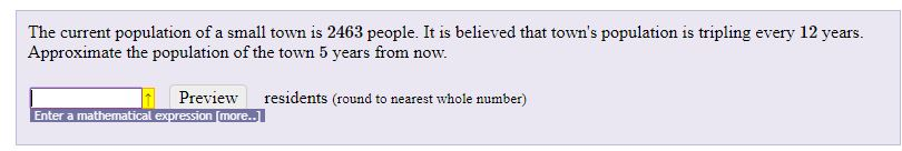 solved-the-current-population-of-a-small-town-is-2463-chegg