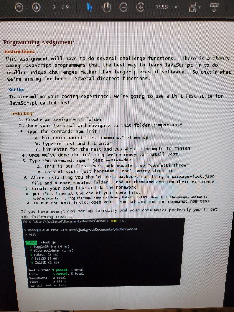Solved 1 / 9 75.5% CPI310 - JavaScript #1 JavaScript | Chegg.com