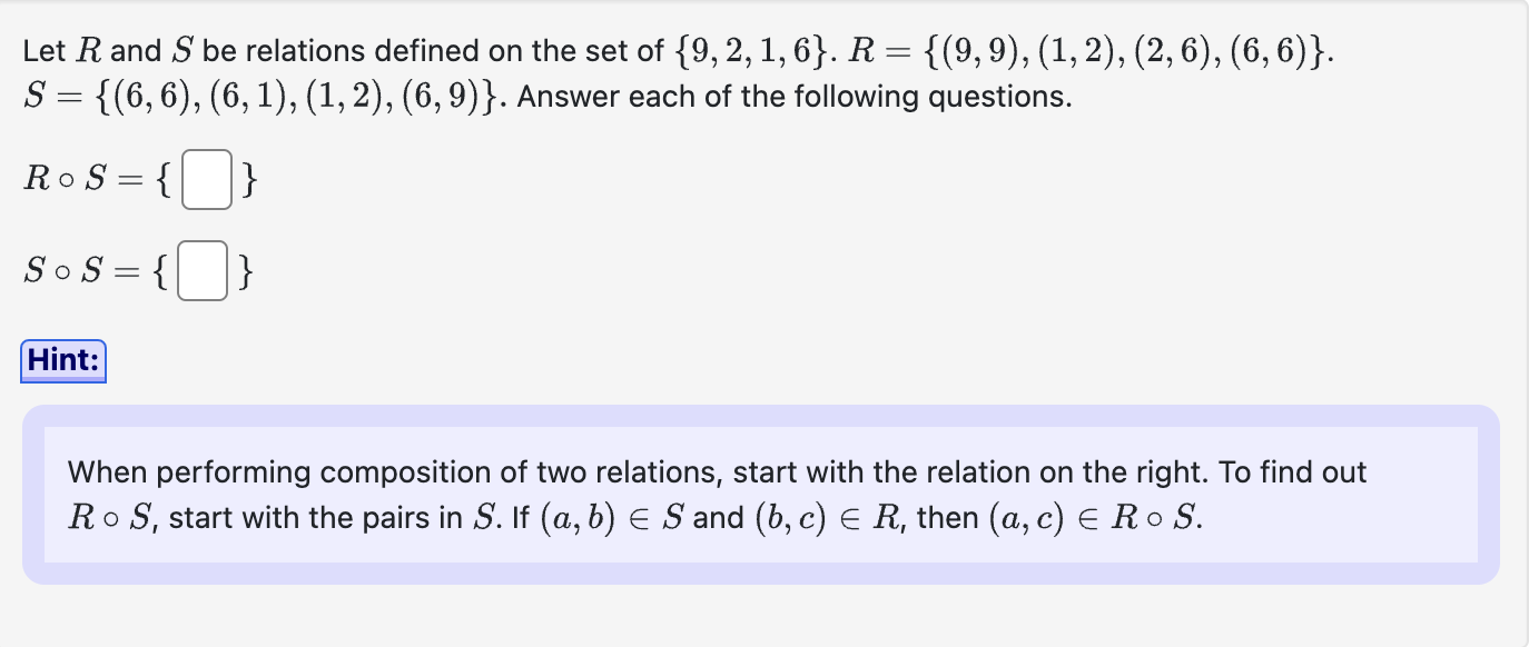 Solved Let R and S be relations defined on the set of | Chegg.com