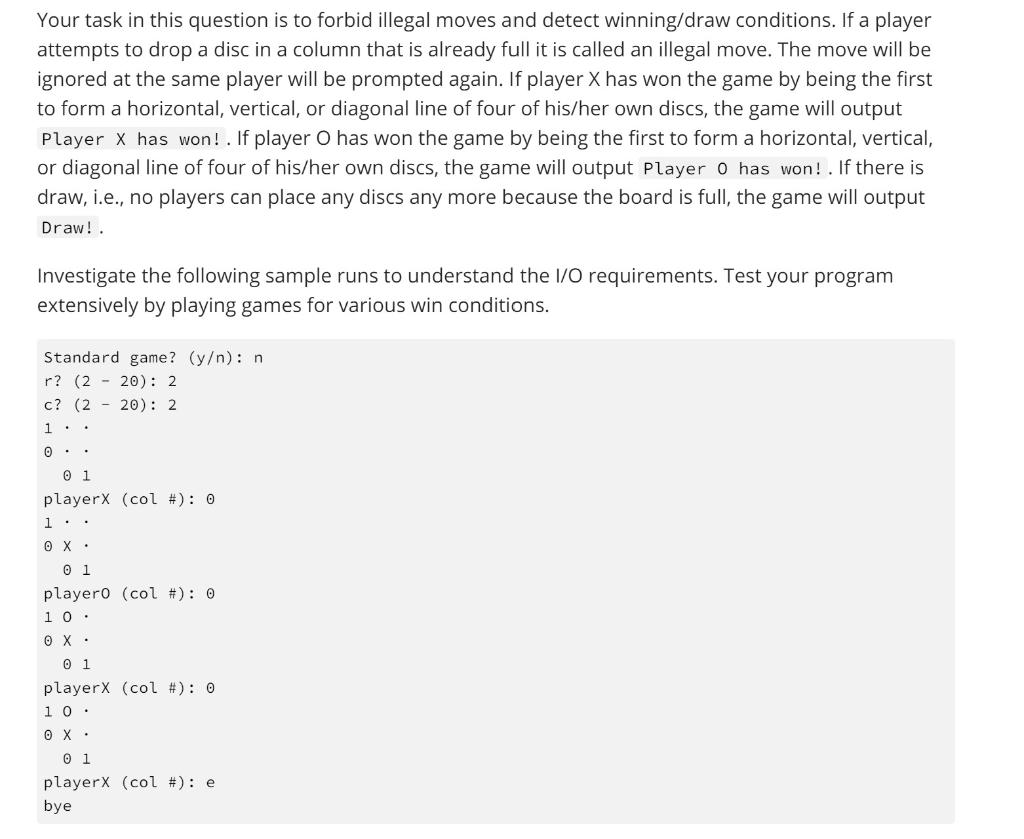 Solved Write a python program of Connect Four - Play | Chegg.com