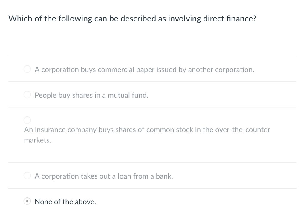 Solved Which Of The Following Can Be Described As Involving Chegg