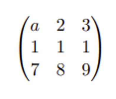 Solved Under what real number a, does the following matrix | Chegg.com