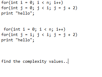 Solved for(int i = 0; i | Chegg.com