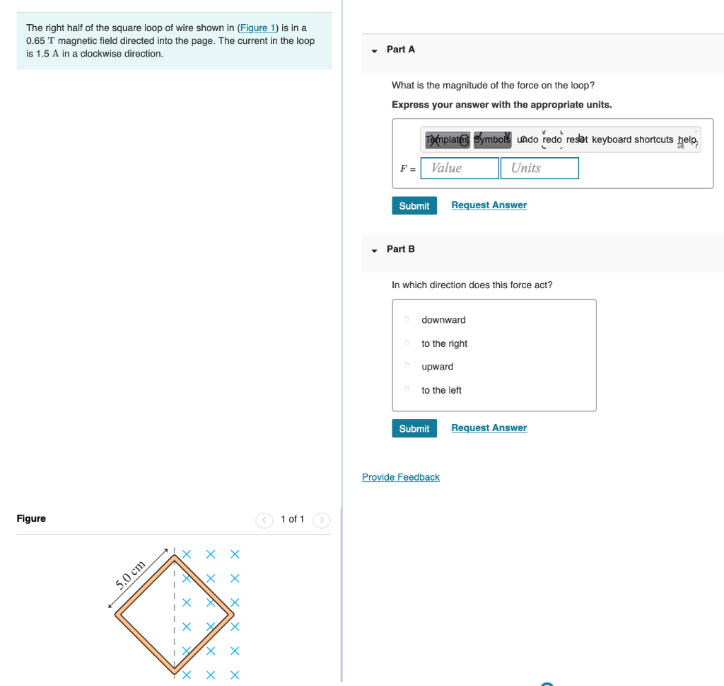 Solved The right half of the square loop of wire shown in | Chegg.com