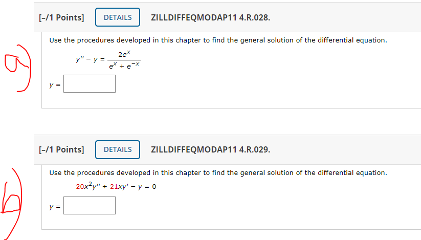 Solved [-/1 Points) DETAILS ZILLDIFFEQMODAP11 4.R.028. A Use | Chegg.com