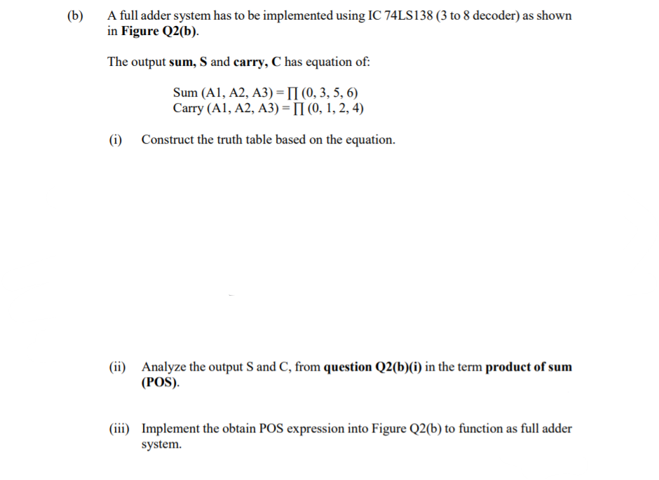 solved-b-a-full-adder-system-has-to-be-implemented-using-chegg